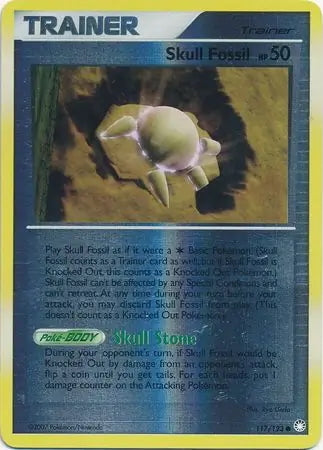 Mysterious Treasures Skull Fossil #117/123 reverse holo